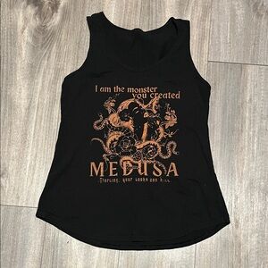 Medusa Black Tank Top